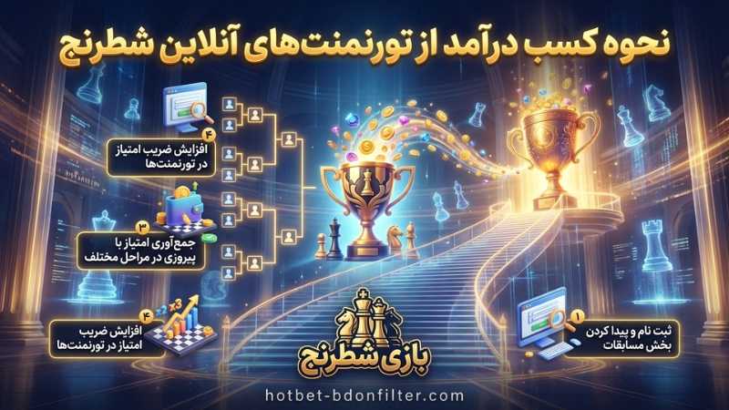 نحوه کسب درآمد از تورنمنت‌ های آنلاین شطرنج
