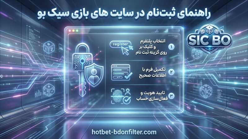 راهنمای ثبت نام در سایت های بازی sic bo