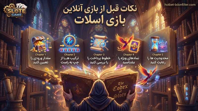 نکات قبل از شرط بندی بازی اسلات